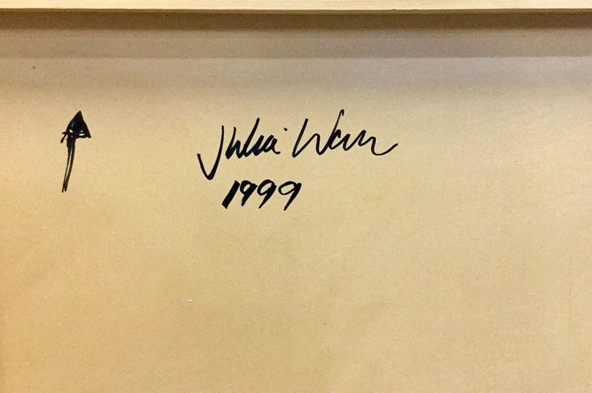 English Contemporary Painting Signed and Dated by Julia Warr, 1999