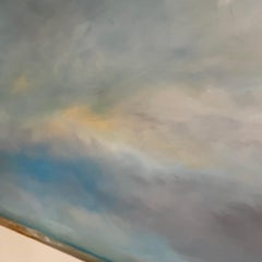 Contemporary Painting Titled "Clouds" By Rebecca Ruoff, 2024