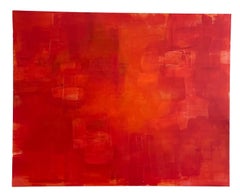 Dipinto contemporaneo intitolato "Orange" dell'artista americana Rebecca Ruoff