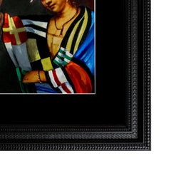 Contemporary Painting "Woman in a Doorway" von Manuel Cruz, Spanien, 2023