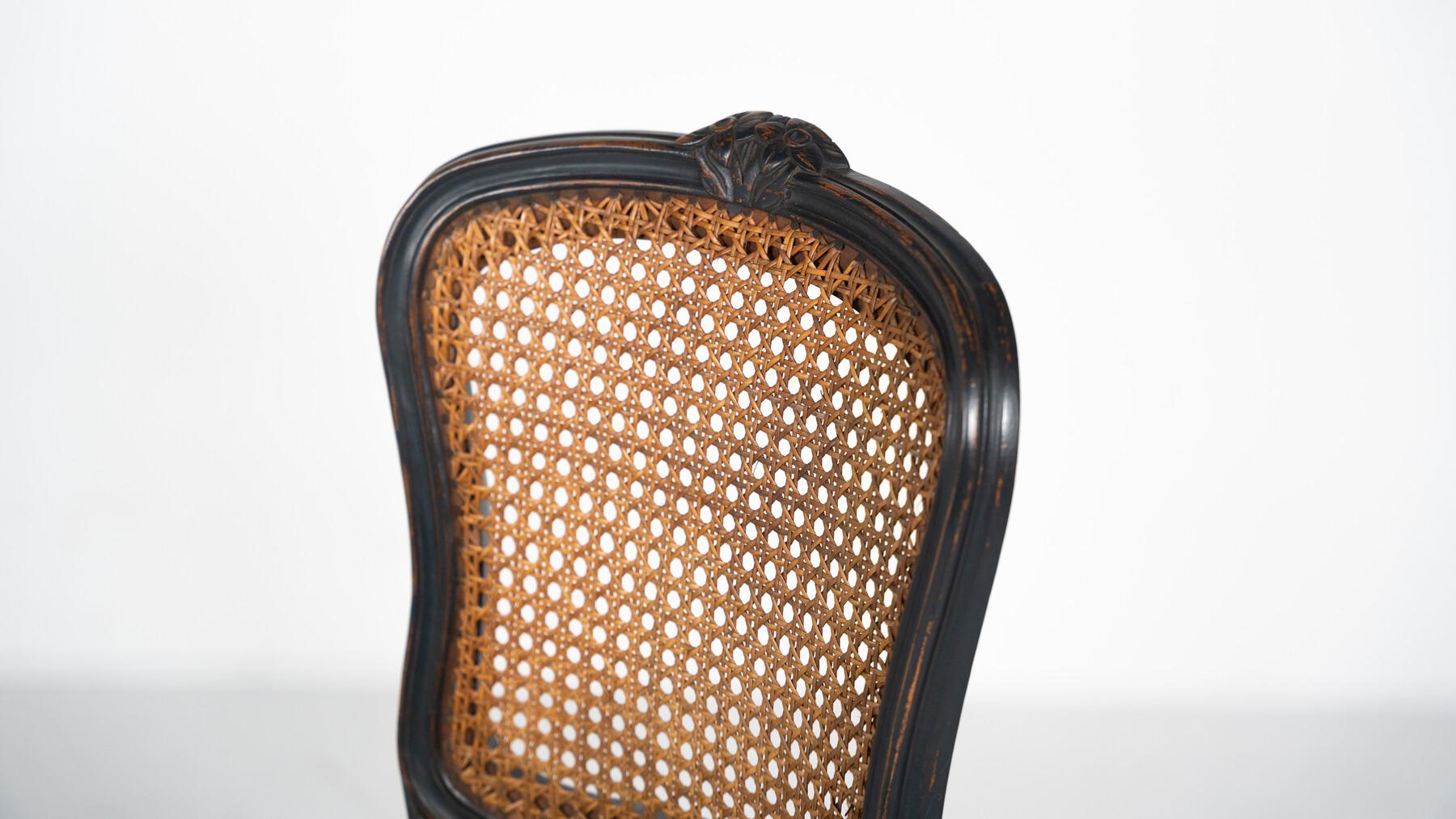 Contemporary  Bar Stool  Louis XV Style, Green Fabric, Belgium In Good Condition For Sale In Brussels, BE