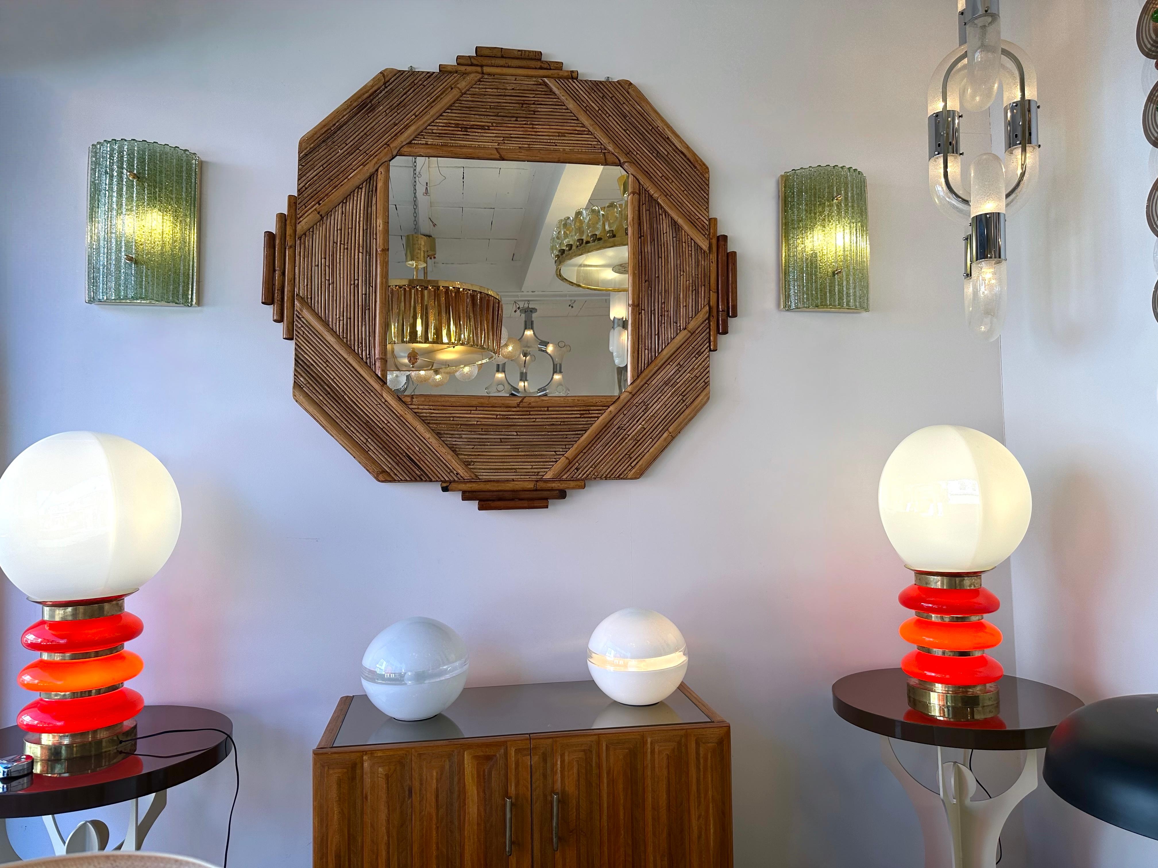 Coppia contemporanea di lampade in vetro di Murano Greene & Greene e ottone, Italia in vendita 6