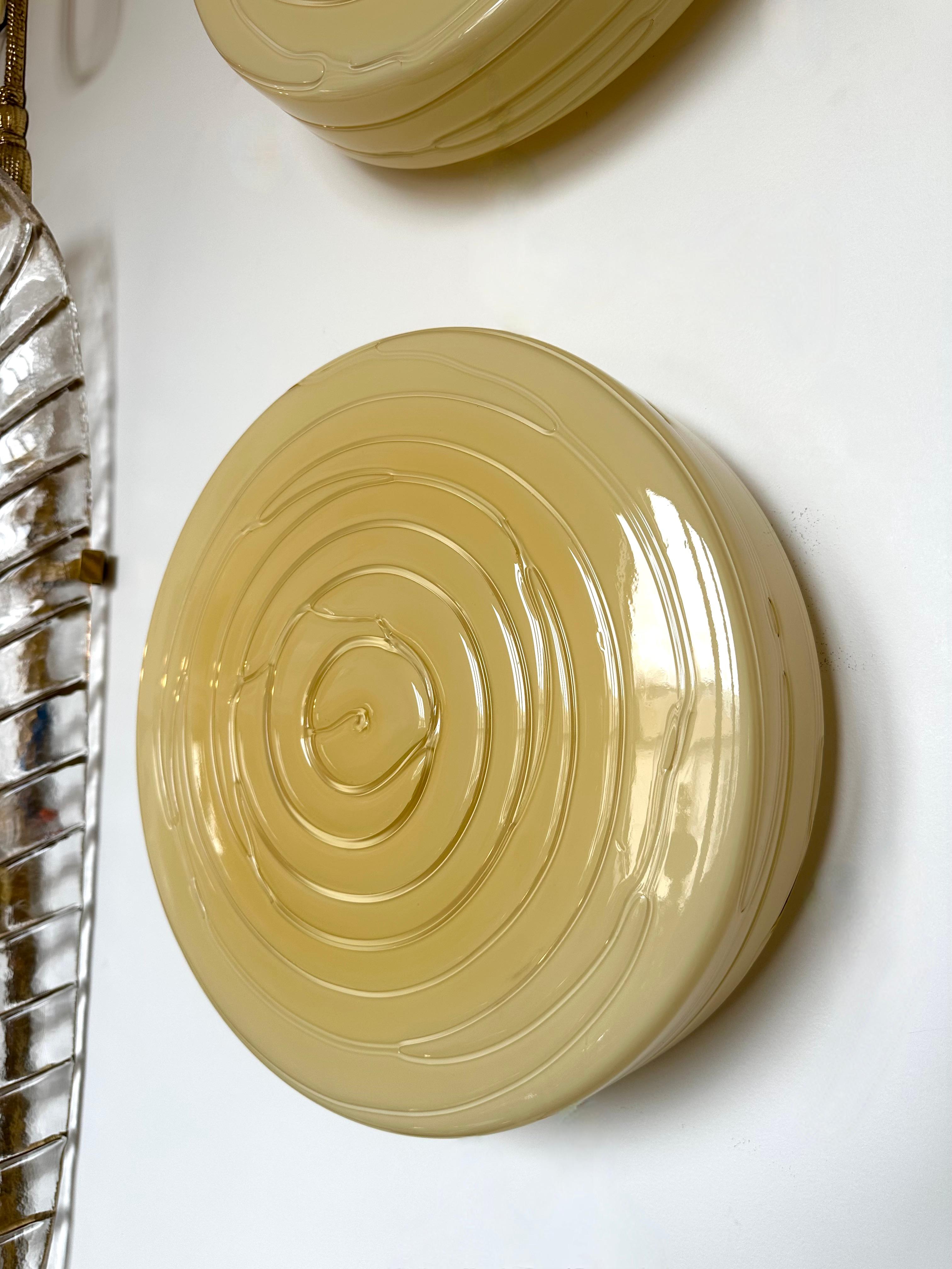 Contemporary Pair of Murano Glass Candy Sconces by Vistosi, Italy, 2000s For Sale 3