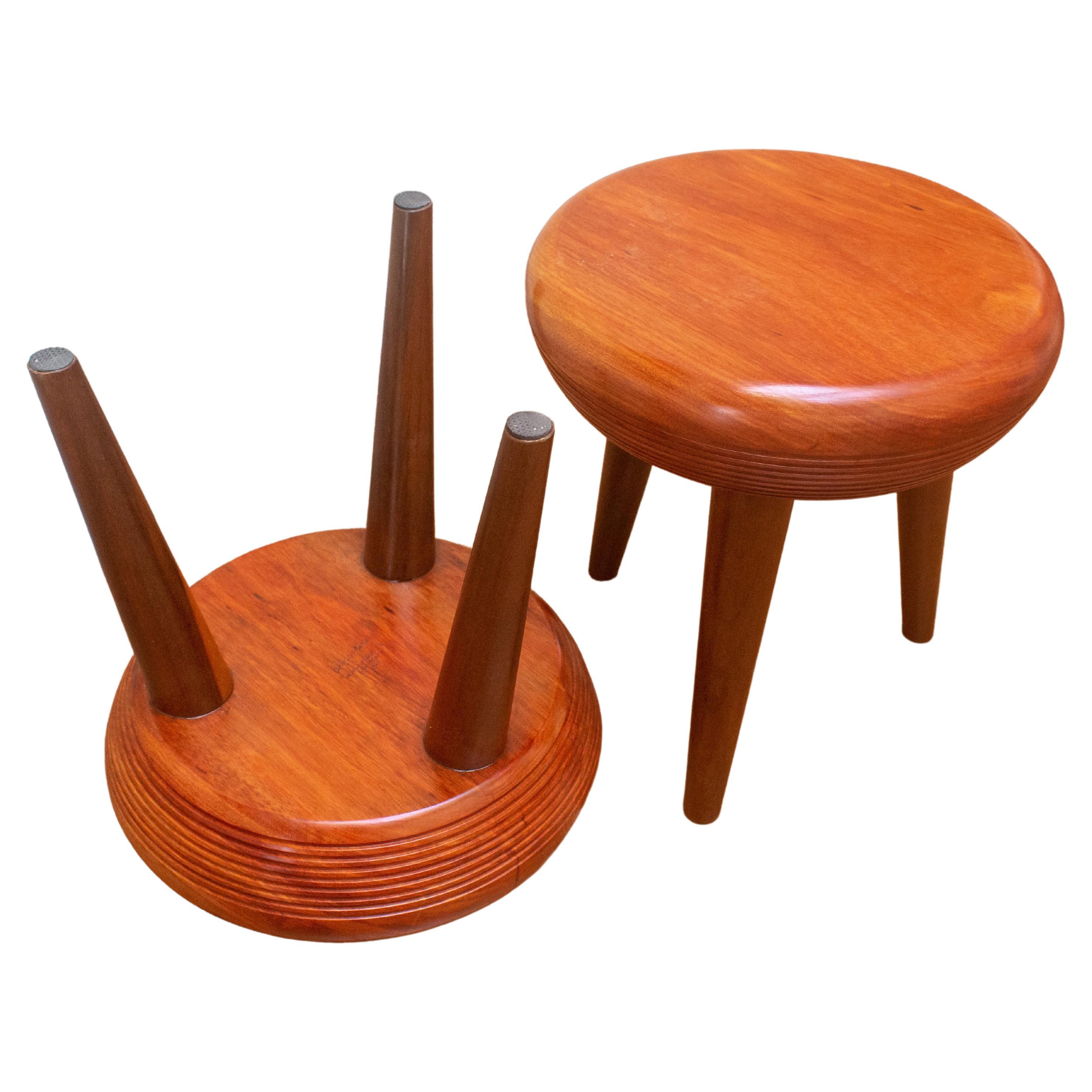 Contemporary Pair of "Ponsa" Stools by Dj Papagaio, Brazil, 2022 For Sale