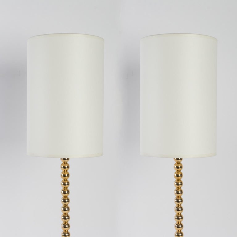 Hollywood Regency Contemporary Pair of Ribambelle Table Lamps, Vingtieme Edition For Sale