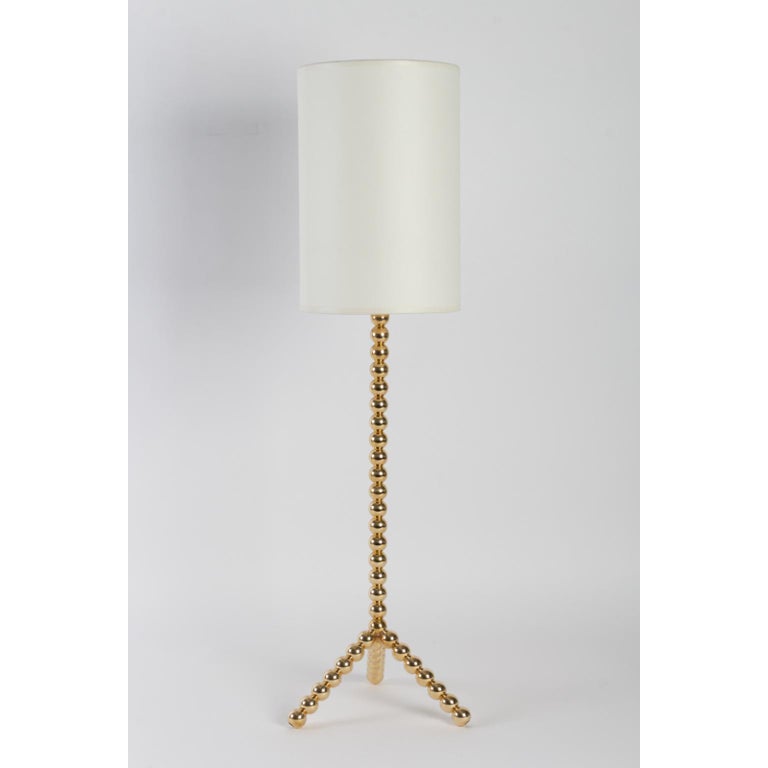 Brass Contemporary Pair of Ribambelle Table Lamps, Vingtieme Edition For Sale