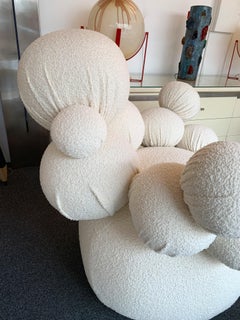 Contemporary Pair of Sculpture Armchairs Atomo by Antonio Cagianelli, Italy