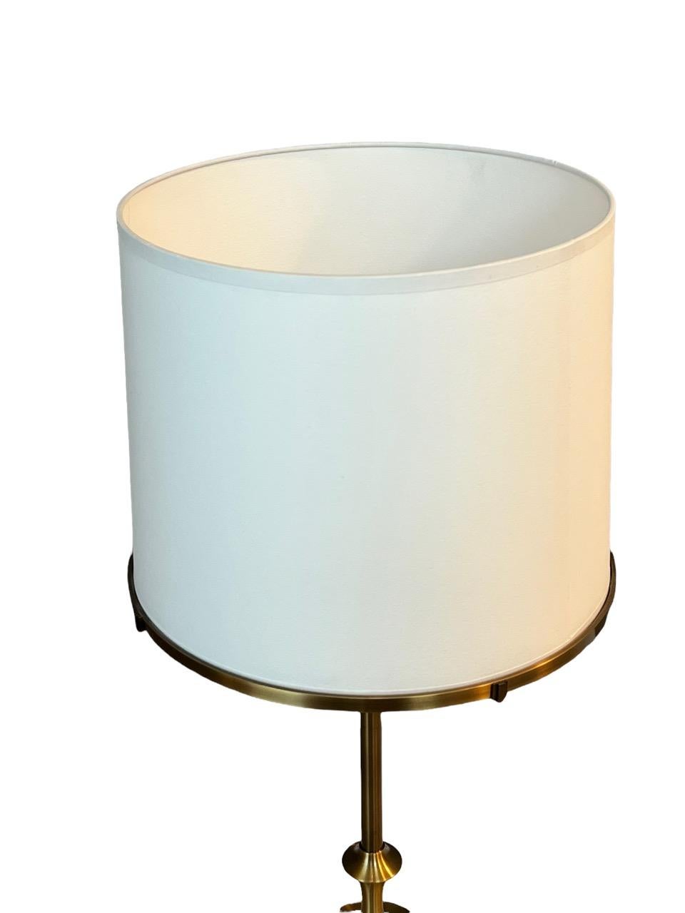 Contemporary Pair of Side Table Lamps, Solid Brass by Designer Solis Betancourt 9