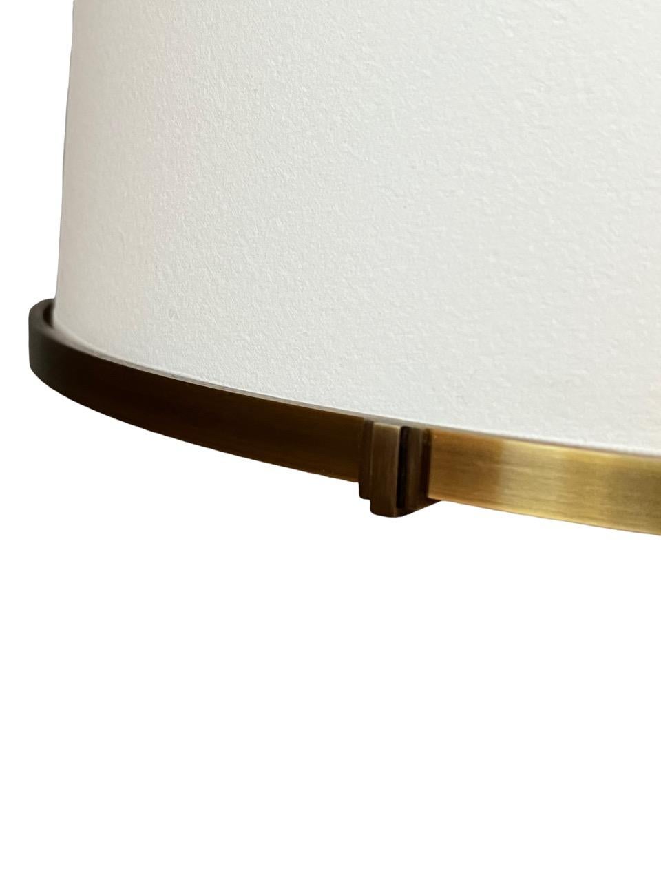 Contemporary Pair of Side Table Lamps, Solid Brass by Designer Solis Betancourt 11