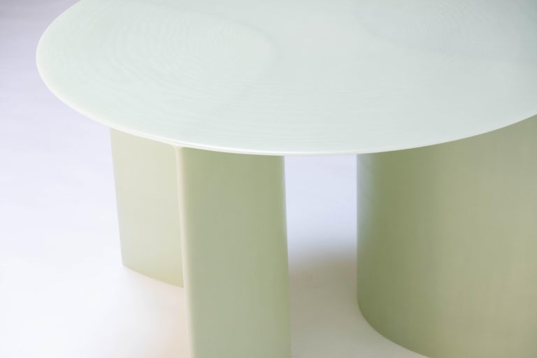 Contemporary Pale green Fiberglass, New Wave Dining Table 100 D, by ...
