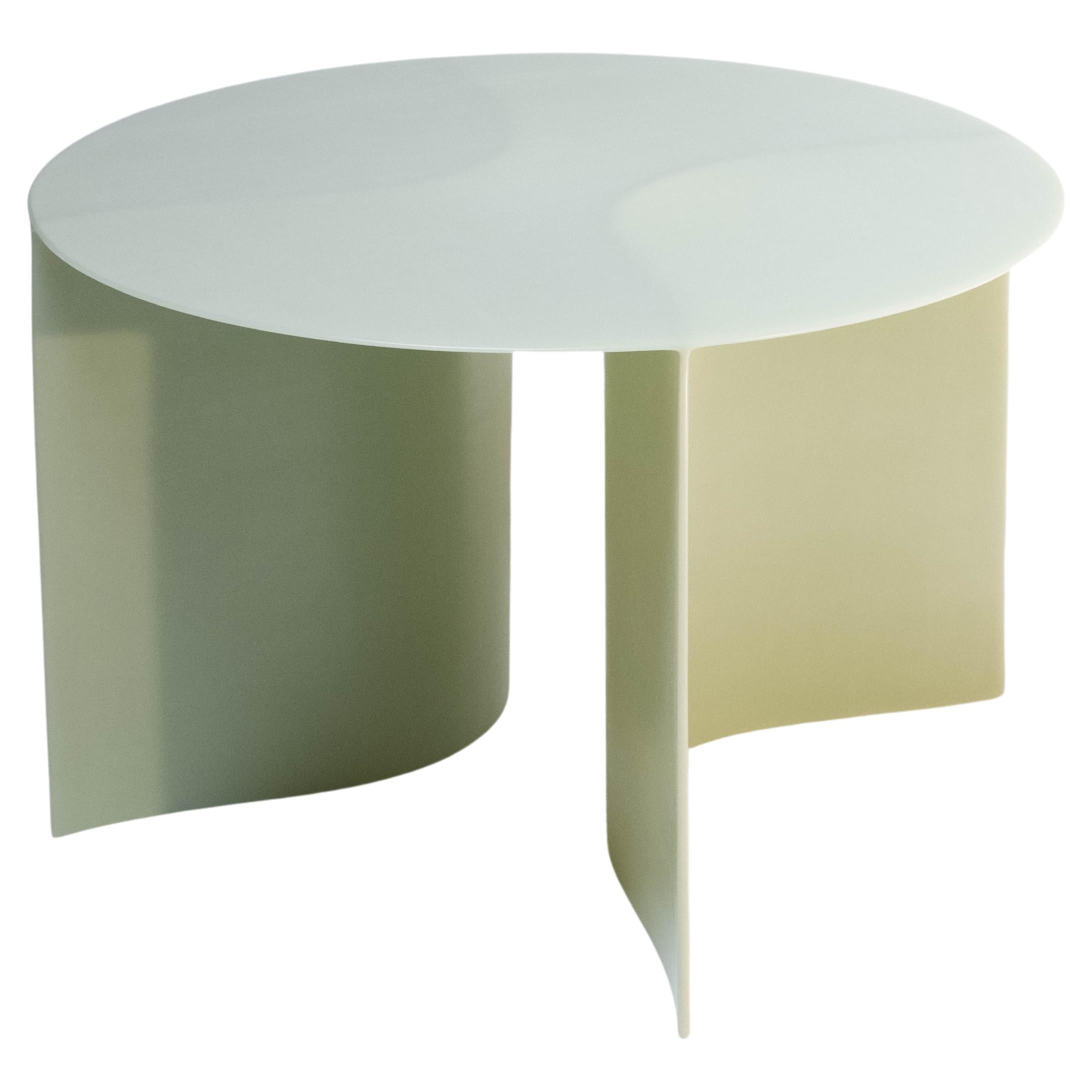 Contemporary Pale green Fiberglass, New Wave Dining Table 125 D, by Lukas Cober For Sale