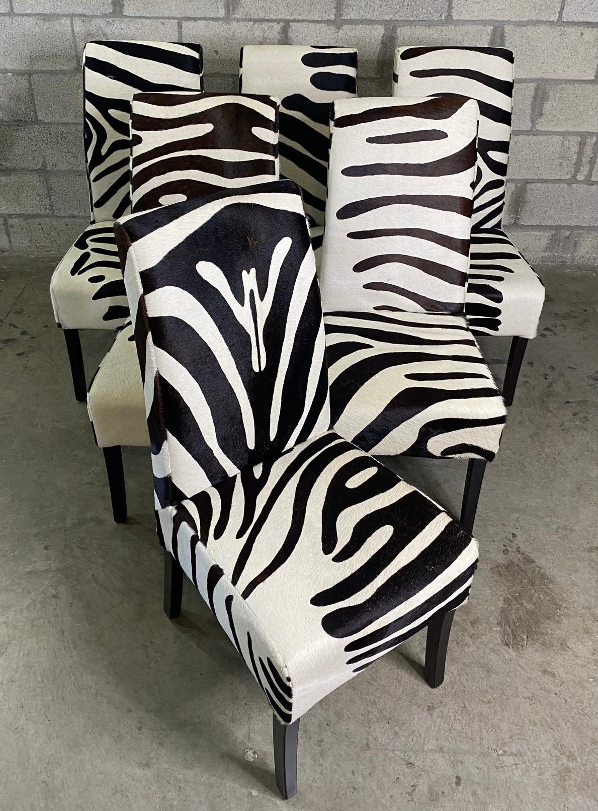 zebra chairs
