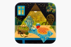 Contemporary Palekh Lacquered Jewelry Box