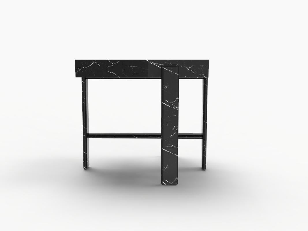 PALOMA SIDE TABLE
 

DIMENSIONS
W 50 cm 20”
D 50 cm 20”
H 50 cm 20”

PRODUCT FEATURES
Structure in Nero Marquina marble. Table top in Nero Marquina marble

PRODUCT OPTIONS
Available to be lacquered in one of Collectors RAL Colors
Available in all