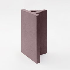 Chandigarh I - Marsala Brown - Scultura di design Paolo Giordano Colata di cemento