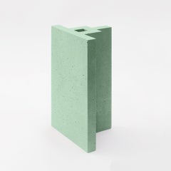 Chandigarh I - Mint Green - Scultura di design Paolo Giordano Cement Cast