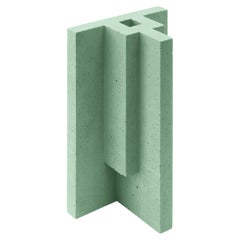 Chandigarh I - Mint Green - Design Vase Paolo Giordano Cement Cast