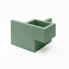 Chandigarh II - Vert menthe - Sculpture design Paolo Giordano en fonte de ciment