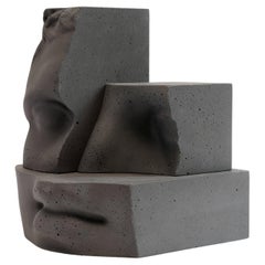Hermès - Gris foncé - Sculpture design en béton moulé en ciment de Paolo Giordano