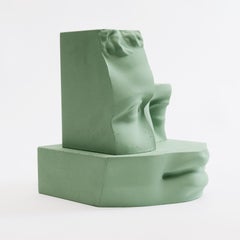 Sculpture en béton moulé vert menthe de Paolo Giordano pour Hermès