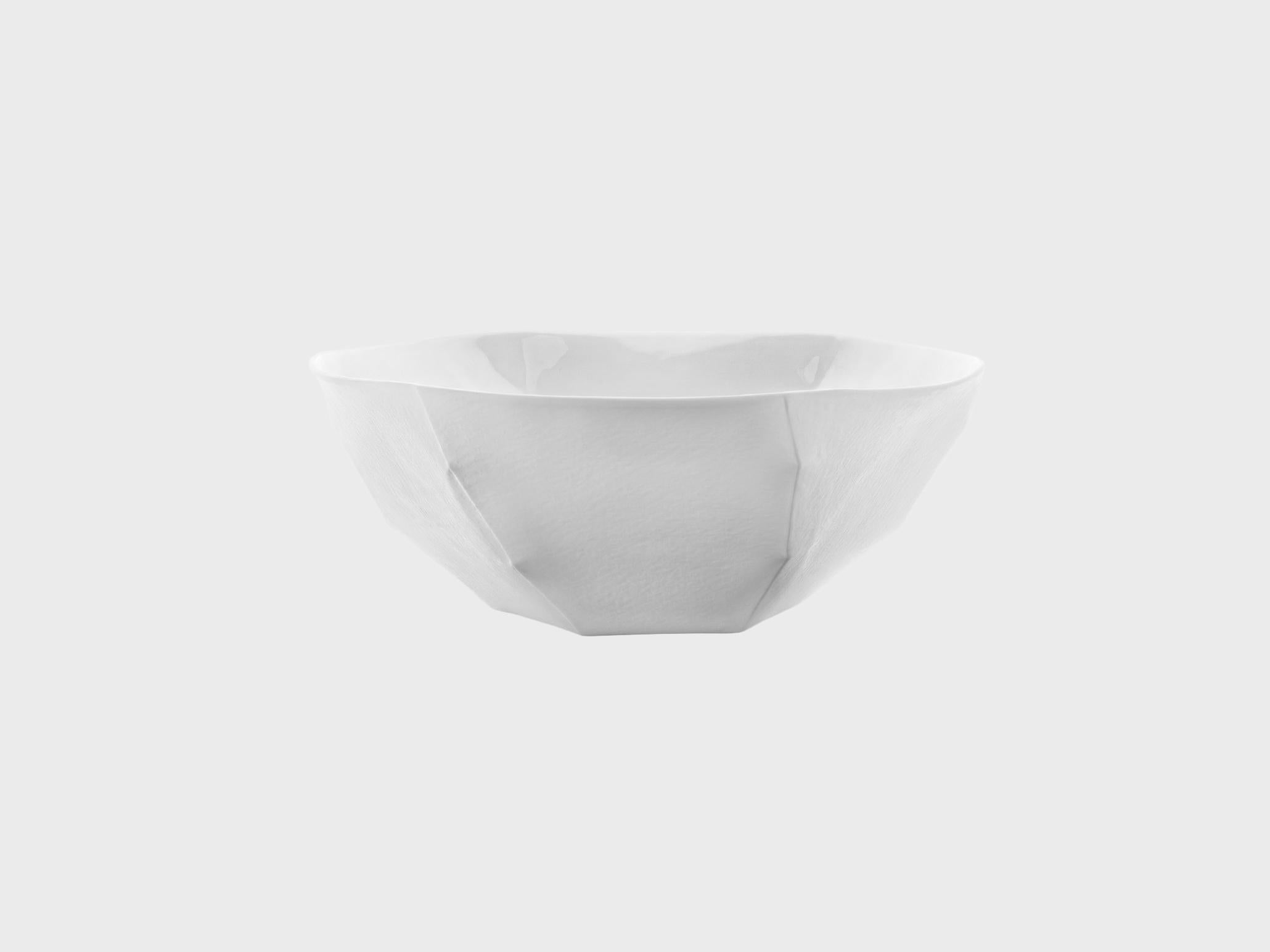 Moderno Set da sushi in porcellana con texture carta Contemporary Nymphenburg Porcelain in vendita