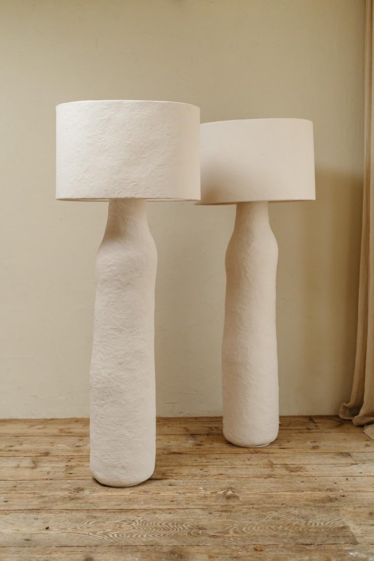 Contemporary Papier Maché Floor Lamps For Sale at 1stDibs