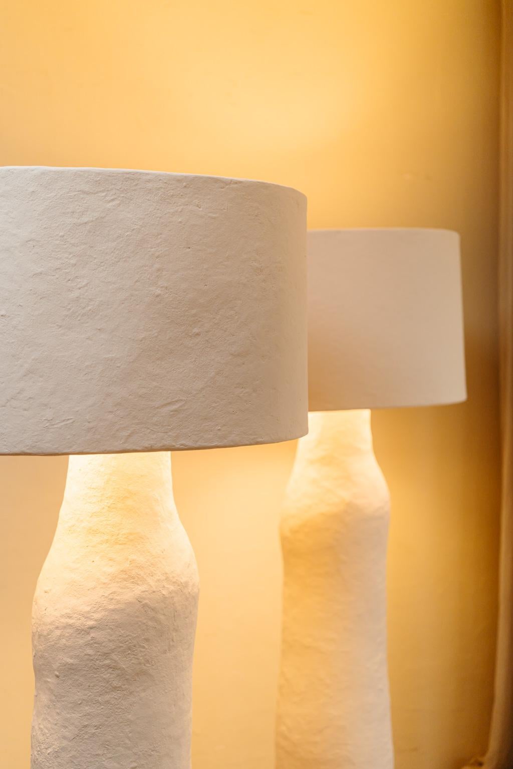papermache lamp