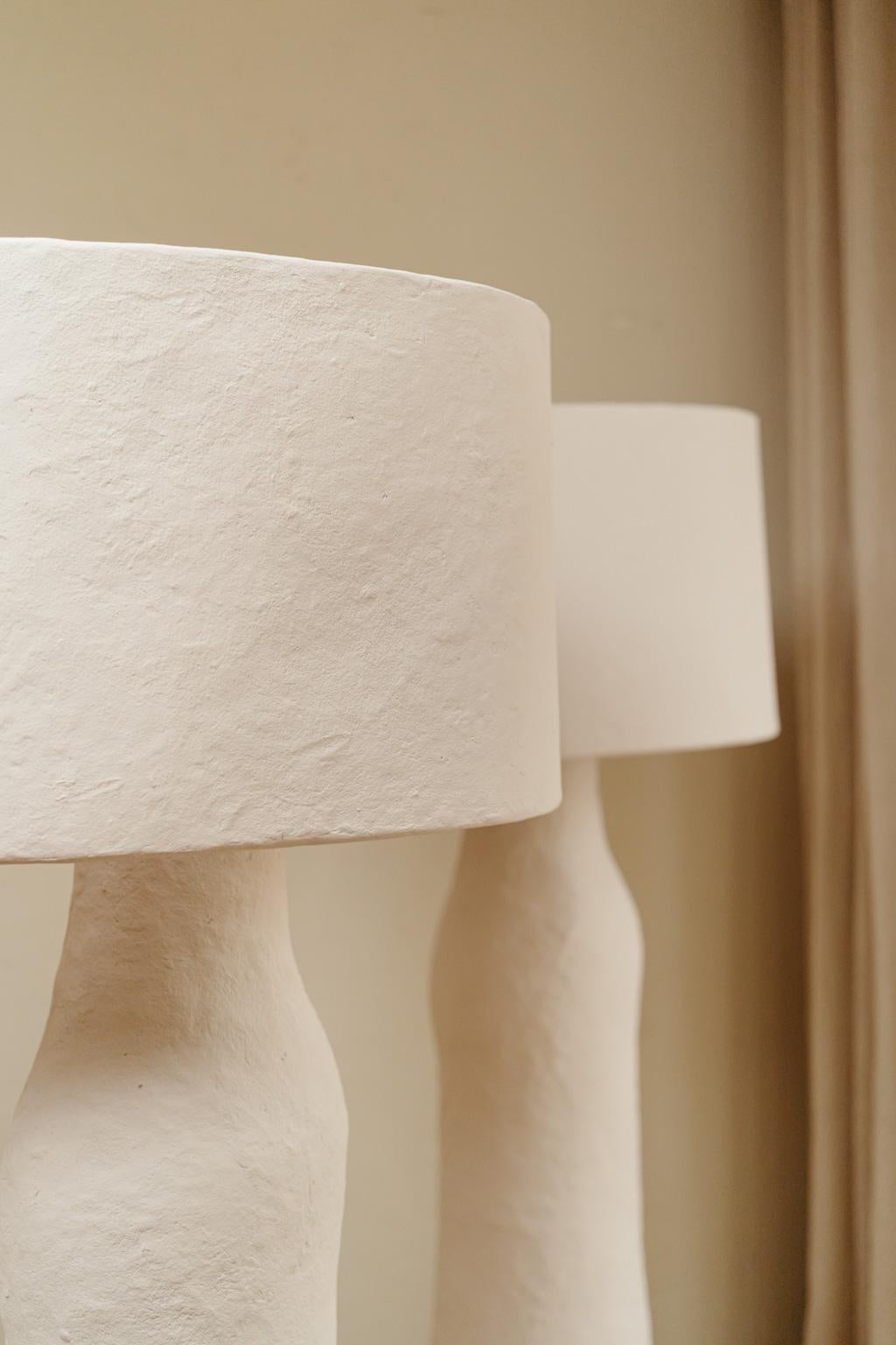 Contemporary Papier Maché Floor Lamps For Sale 3