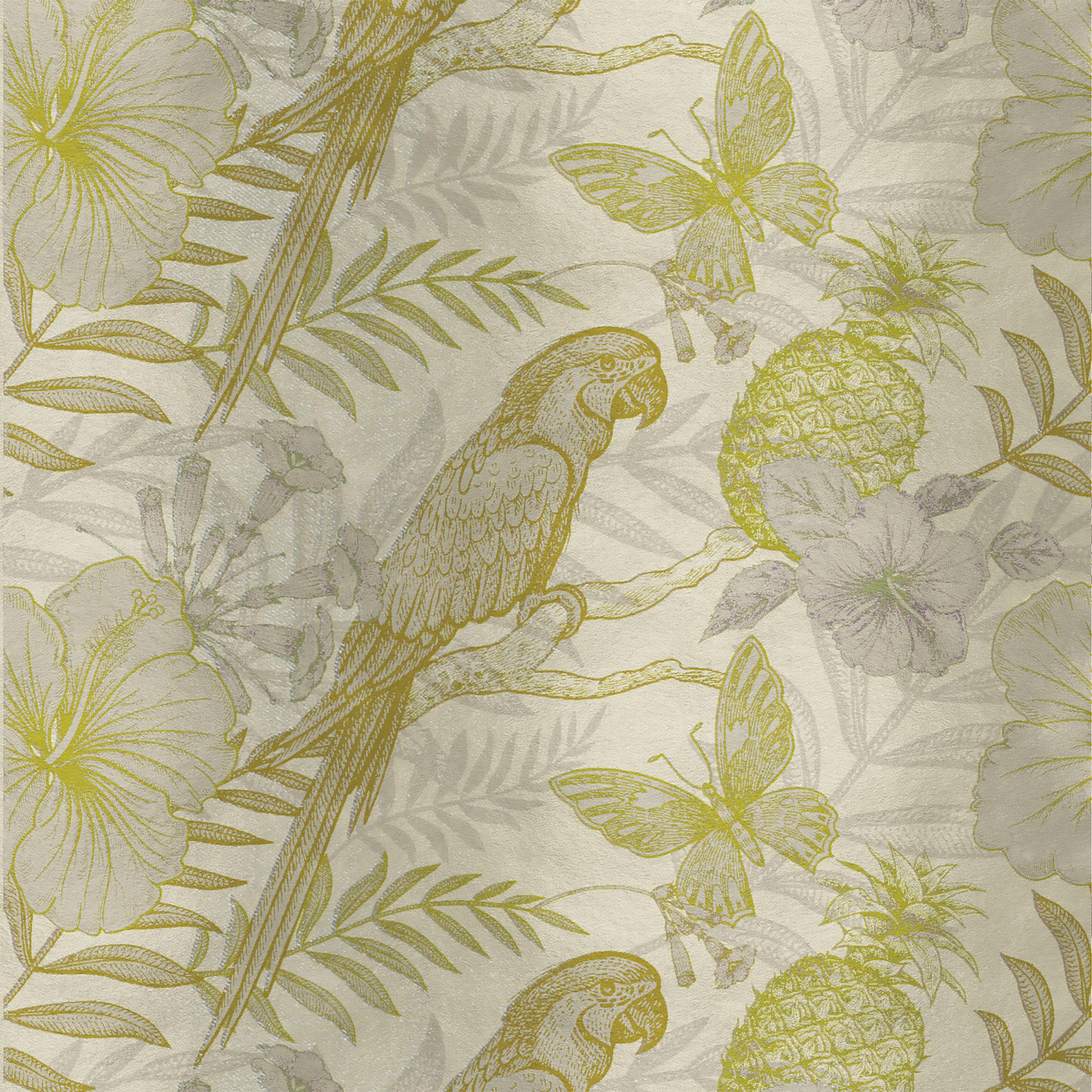Contemporary Parrot Silk Panel In New Condition For Sale In Milano, IT