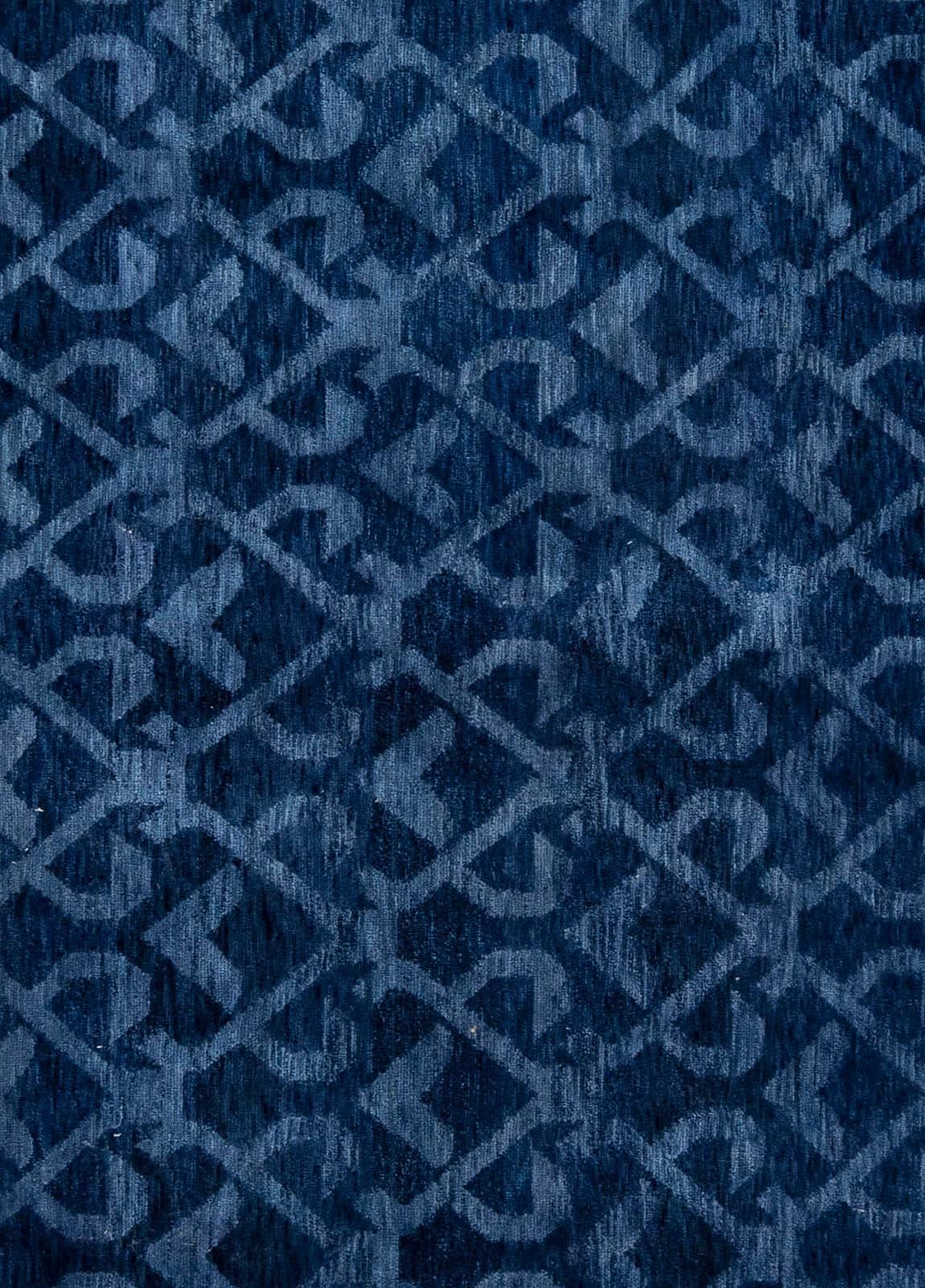 Contemporary pashmina euro blue rug by Doris Leslie Blau.
Size : 10'0