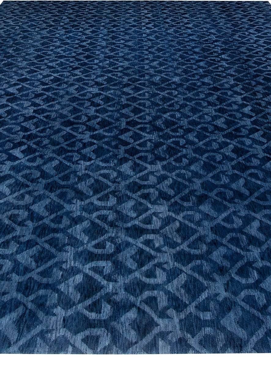 Alfombra contemporánea Pashmina Euro Azul de Doris Leslie Blau Indio en venta