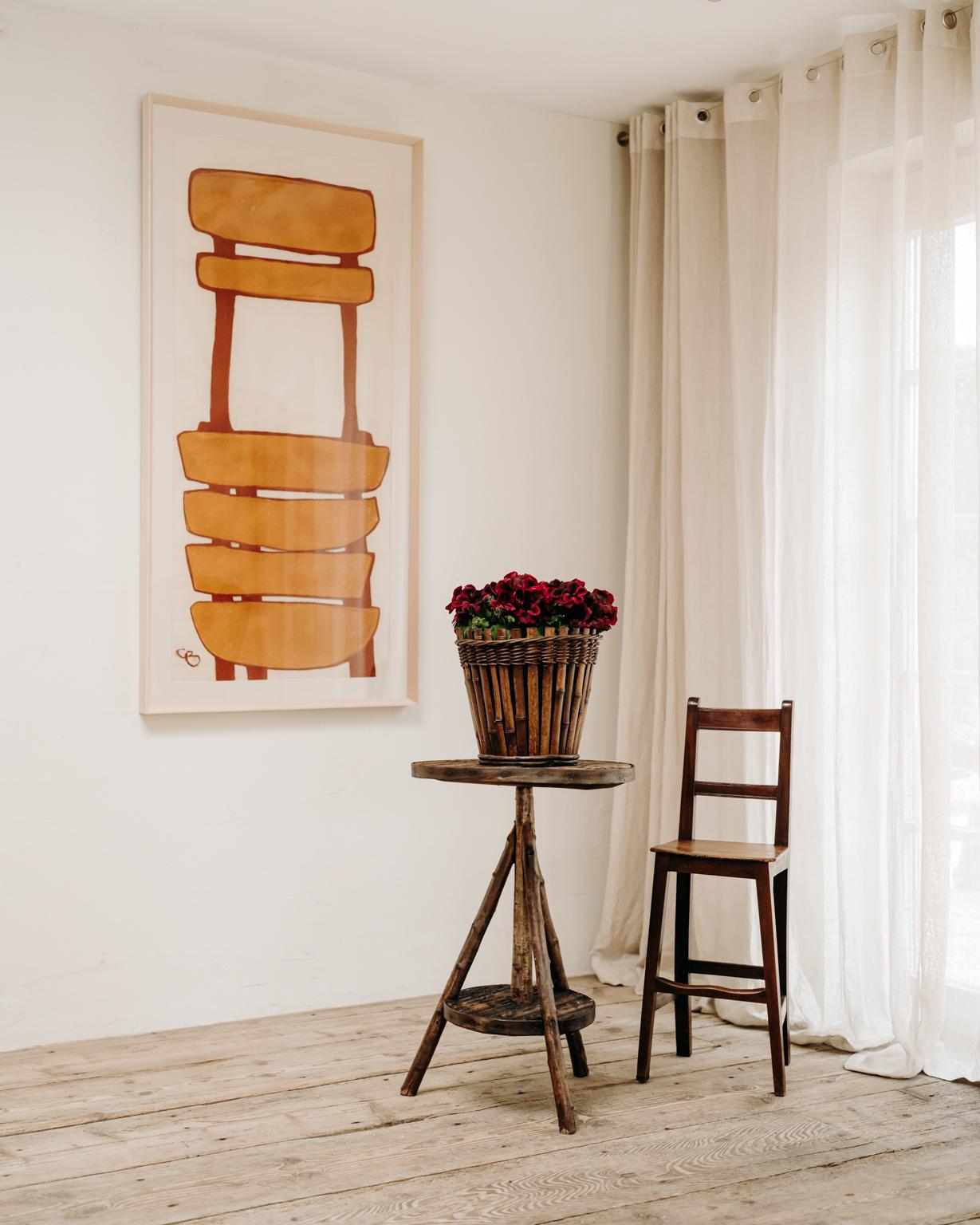 Contemporary Pastell und Kohle auf Reispapier ... the french chair ...  (21. Jahrhundert und zeitgenössisch) im Angebot