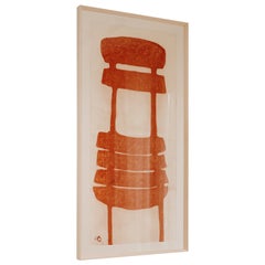 Contemporary pastel and charcoal on rice paper ... the french chair ...