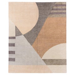 Tapis de sol géométrique pastel contemporain