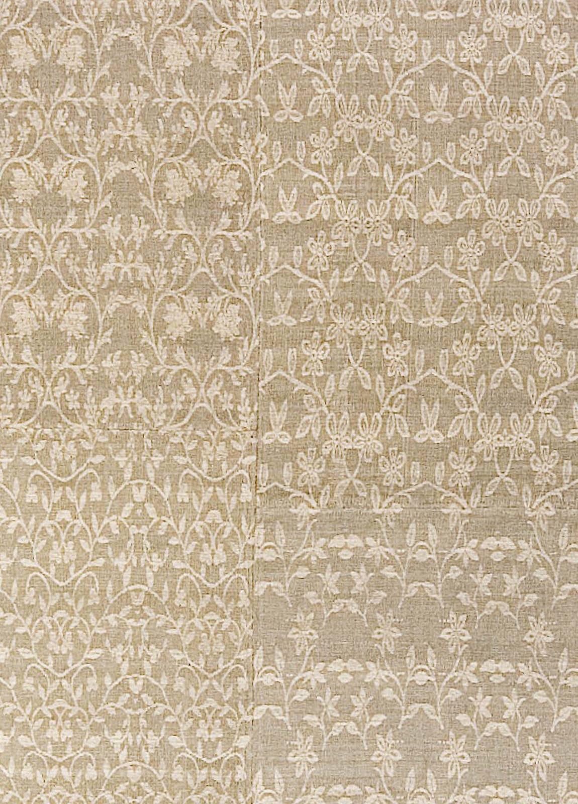 Contemporary patchwork-like MM floral handmade wool rug by Doris Leslie Blau.
Size: 8'0