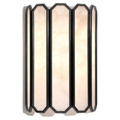 Contemporary Patinated Bronze with Alabaster Wall Sconce, Echo by Garnier&Linker