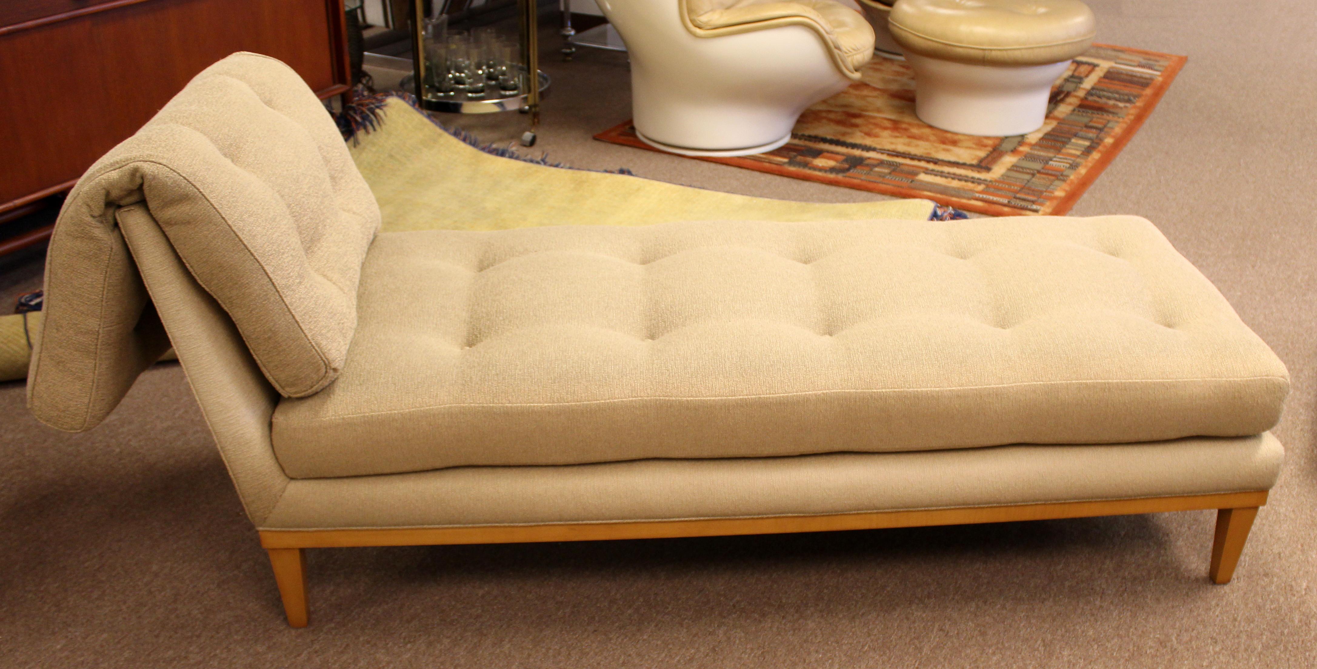 For your consideration is a spectacular, Classic daybed or chaise, on wood legs, by Patrick Naggar for Ralph Pucci, made in France. In good condition. The dimensions are 67