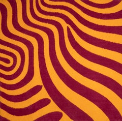 Contemporary Pattern Area Rug, Tufted New Zealand Wool