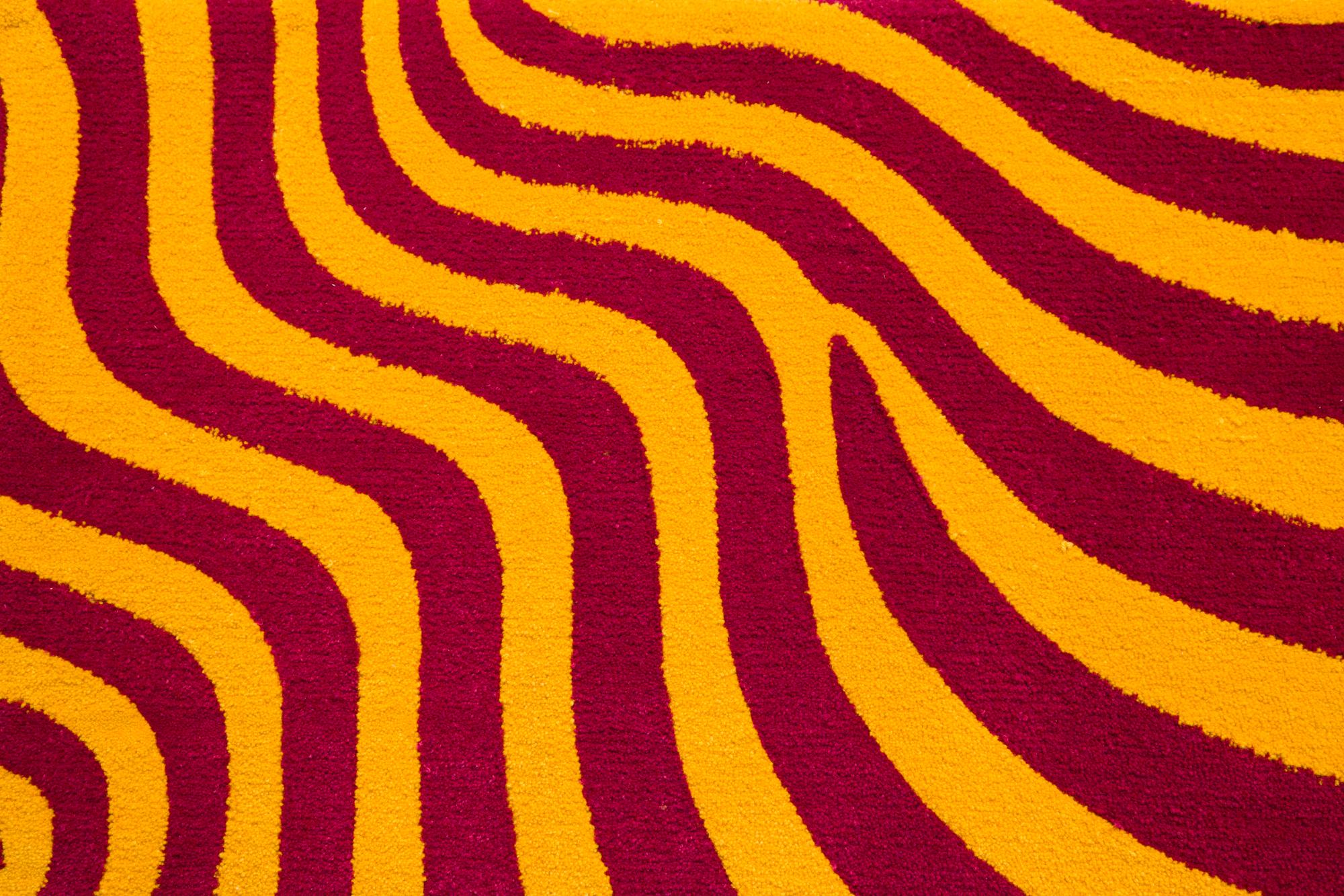 Tapis de sol à motif Contemporary, touffeté en laine de Nouvelle-Zélande Neuf - En vente à Philadelphia, PA