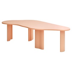 Contemporary peach resin organic laya dining table