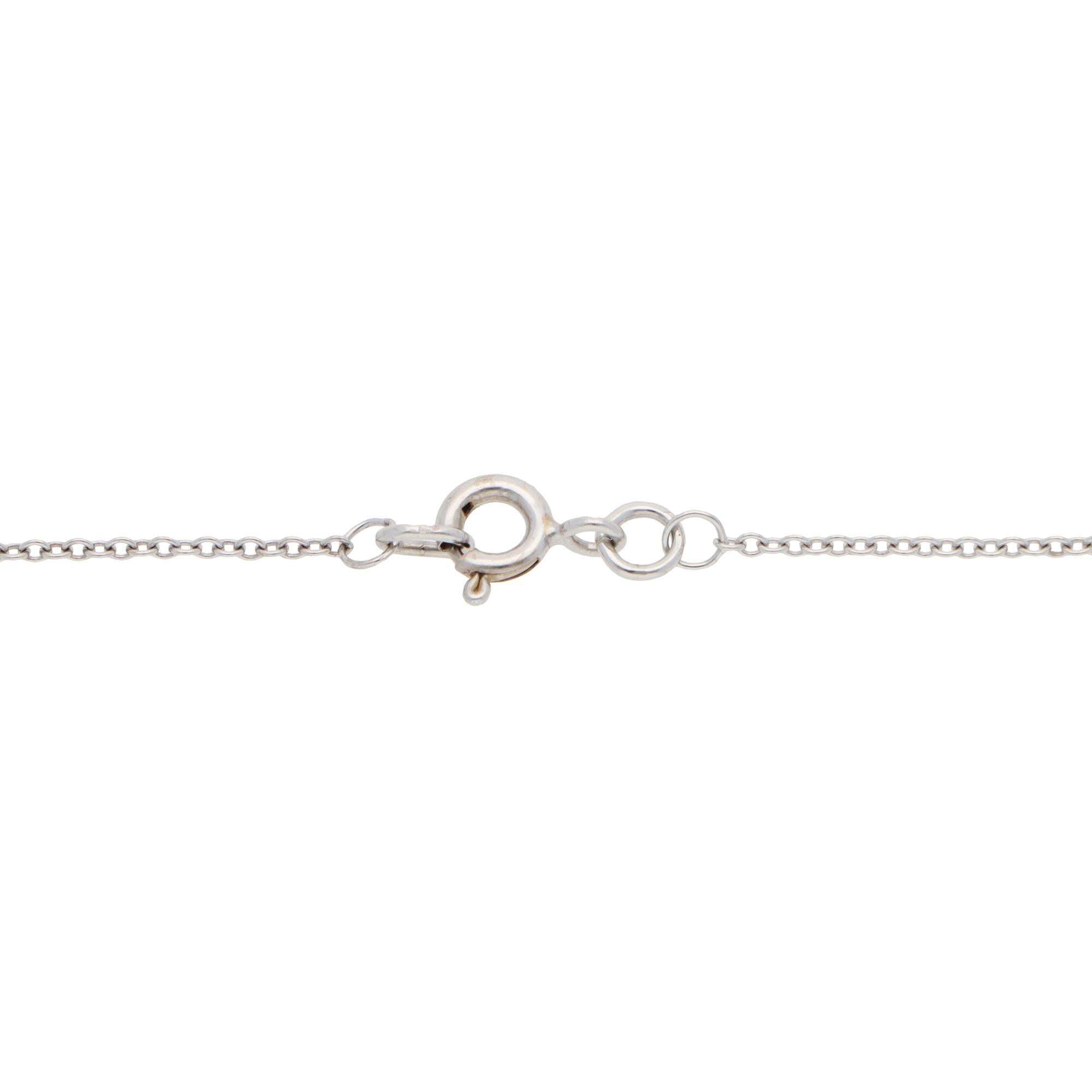 Collar Colgante Contemporáneo de Aguamarina y Diamantes en Forma de Pera Corte pera en venta