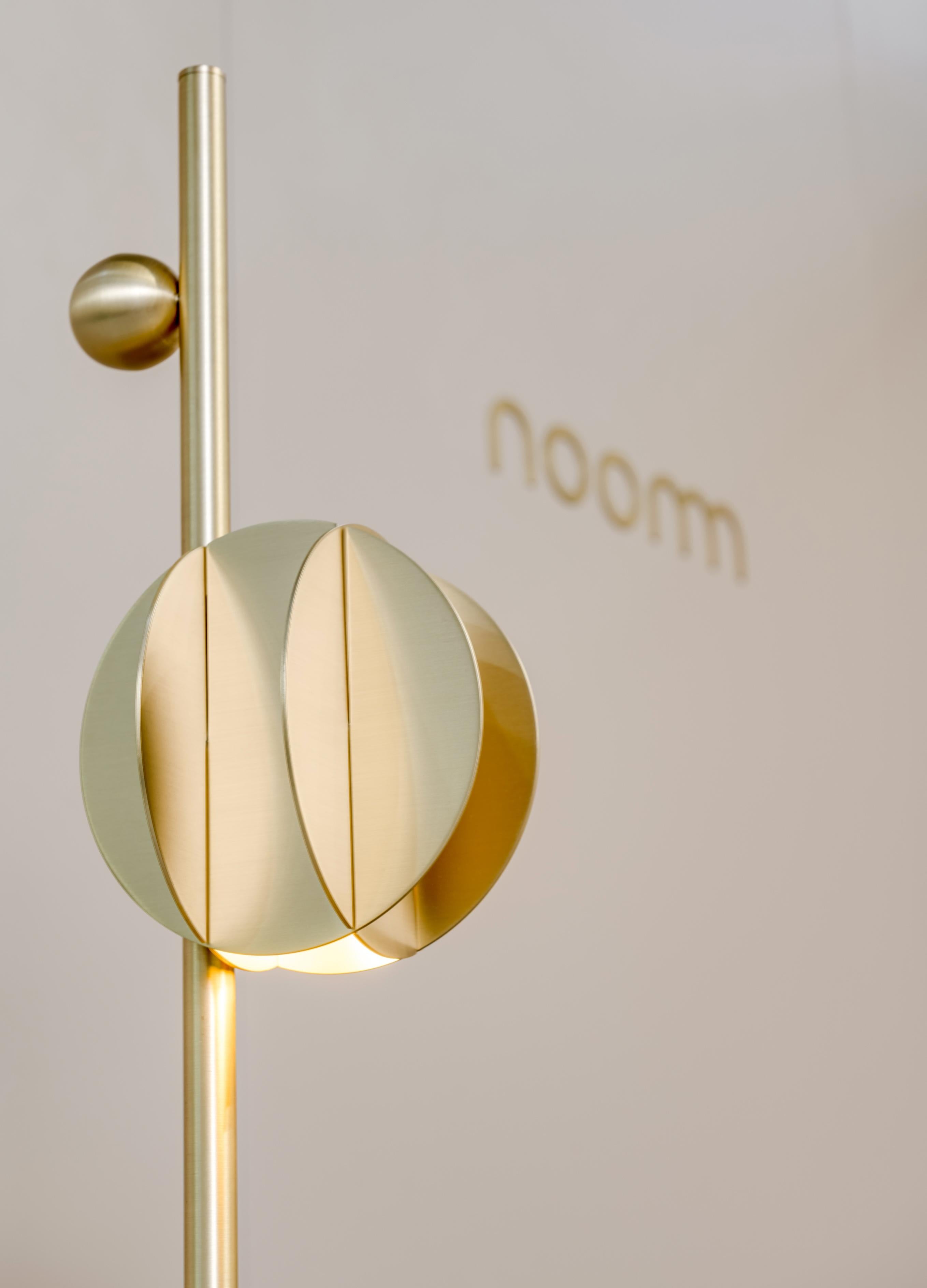 Modern Contemporary EL Floor Lamp CS1 by NOOM in Brass