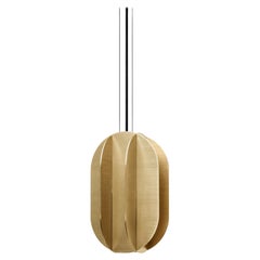 Pendentif contemporain 'EL Lamp CS1' par NOOM, moyen, laiton