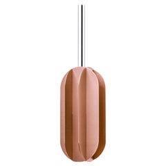 Contemporary Pendant 'EL Lamp CS2' by NOOM, Large, Copper