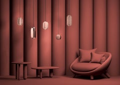 Pendentif contemporain 'EL Lamp CS2' par NOOM, moyen, cuivre