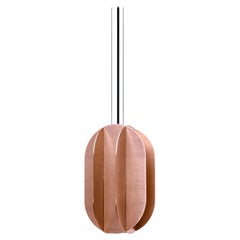 Contemporary Pendant 'EL Lamp CS2' by NOOM, Medium, Copper