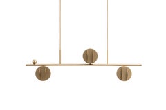 EL Lamp Horizontal CS1 - Sculptural Minimalist lighting in Brass by NOOM