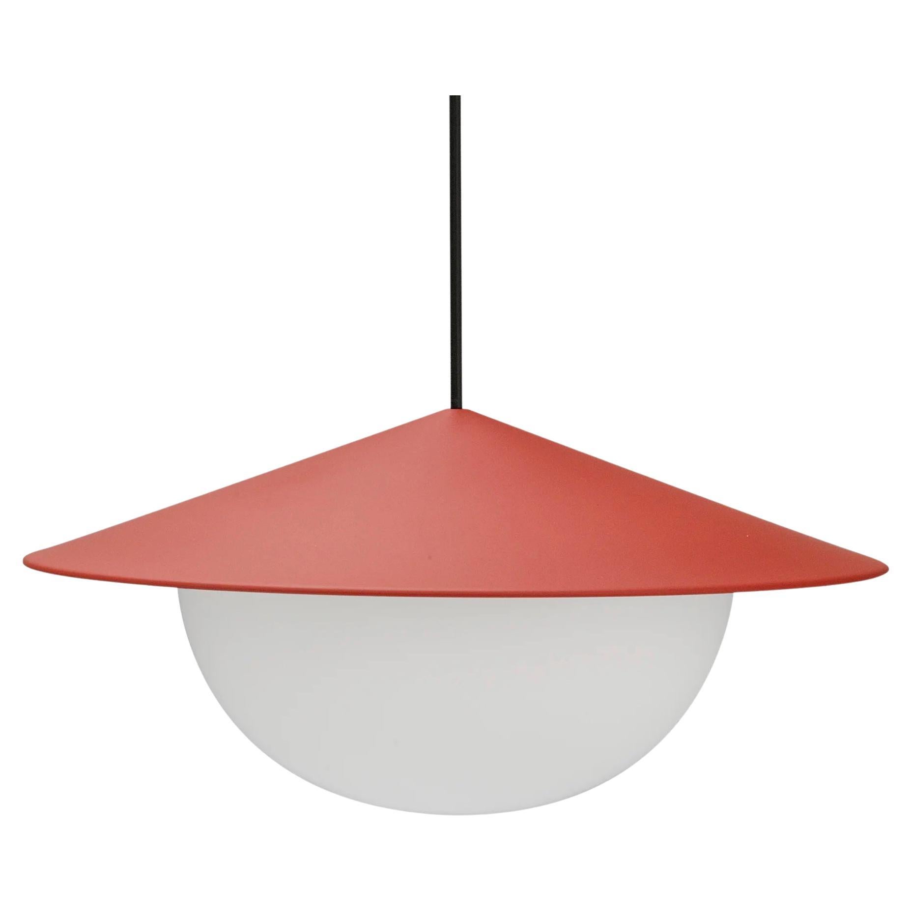 Contemporary Pendant Lamp 'Alley' by AGO 'Large - Brick Red' For Sale