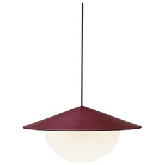 Contemporary Pendant Lamp 'Alley' by AGO 'Large - Burgundy'