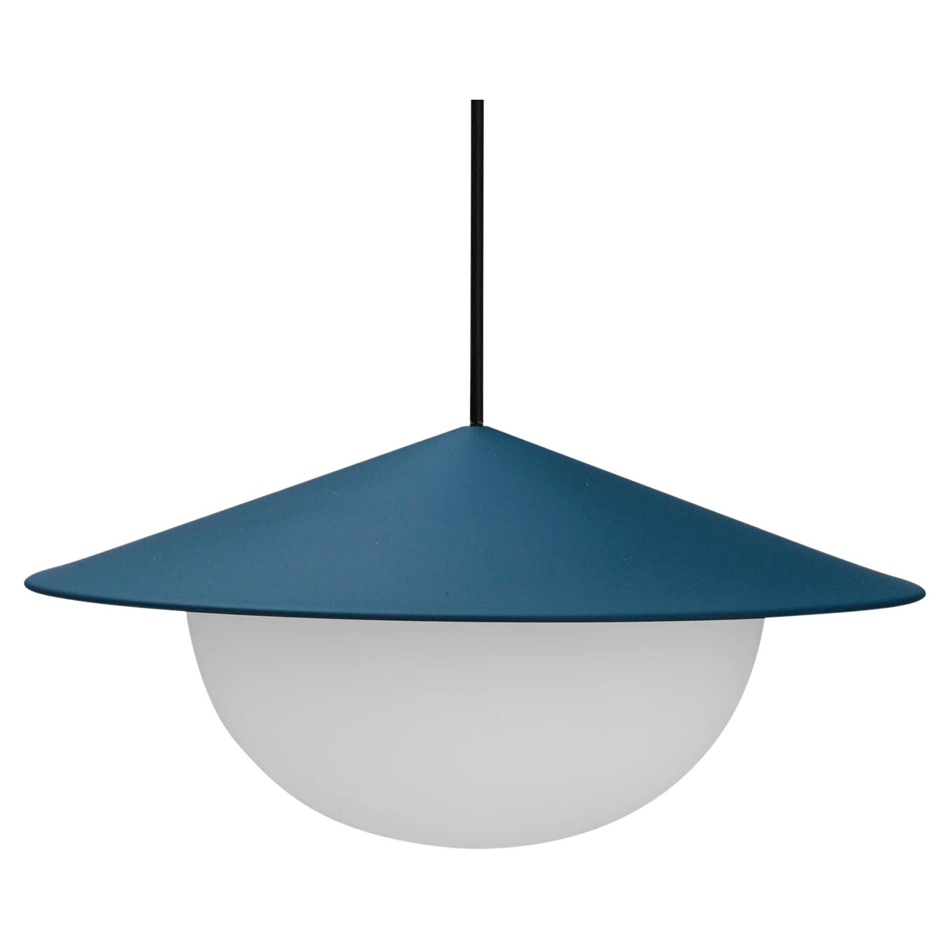 Contemporary Pendant Lamp 'Alley' by AGO 'Large, Dark Blue'